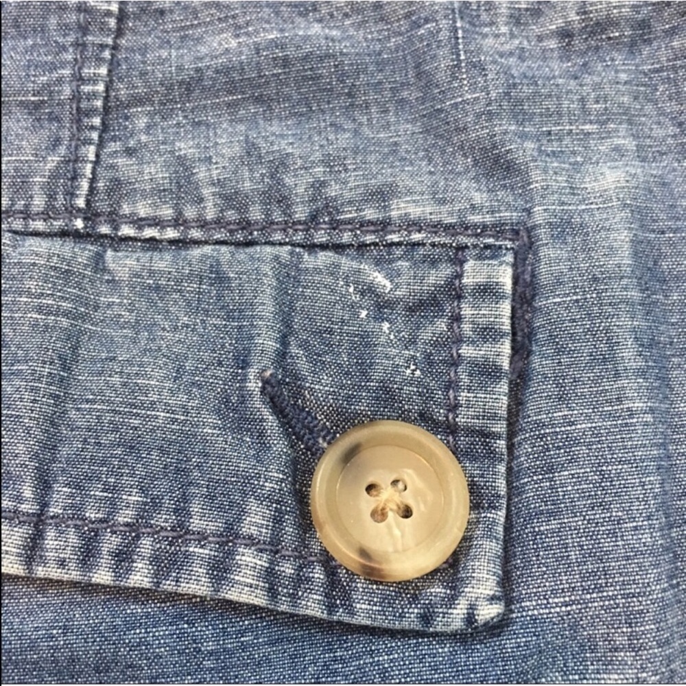 SOLD 6 Banana Republic Chambray Pocket Flap Shorts - Picture 5 of 8